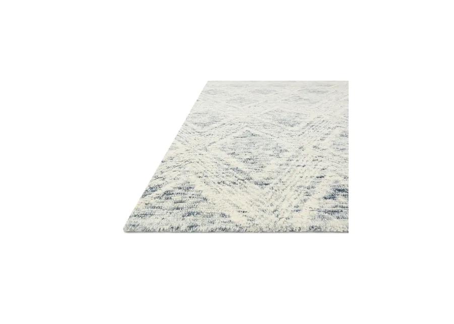 Kopa KO07 Denim/Ivory 2'6" x 7'6" Rug by ED by Ellen DeGeneres