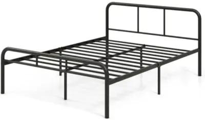 Hivvago Full Bed Frame with Headboard and Footboard No Box Spring Needed