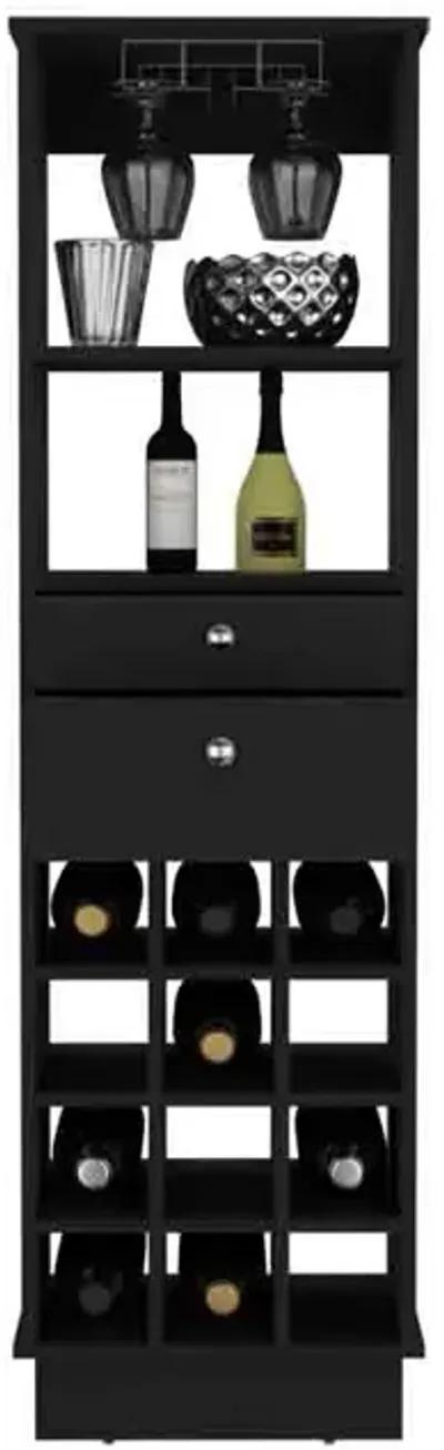 Bar Cabinet Bureck, Living Room, Black