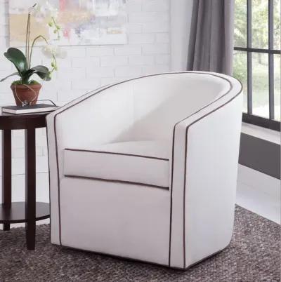 Comfort Pointe Keely Cream Swivel Chair