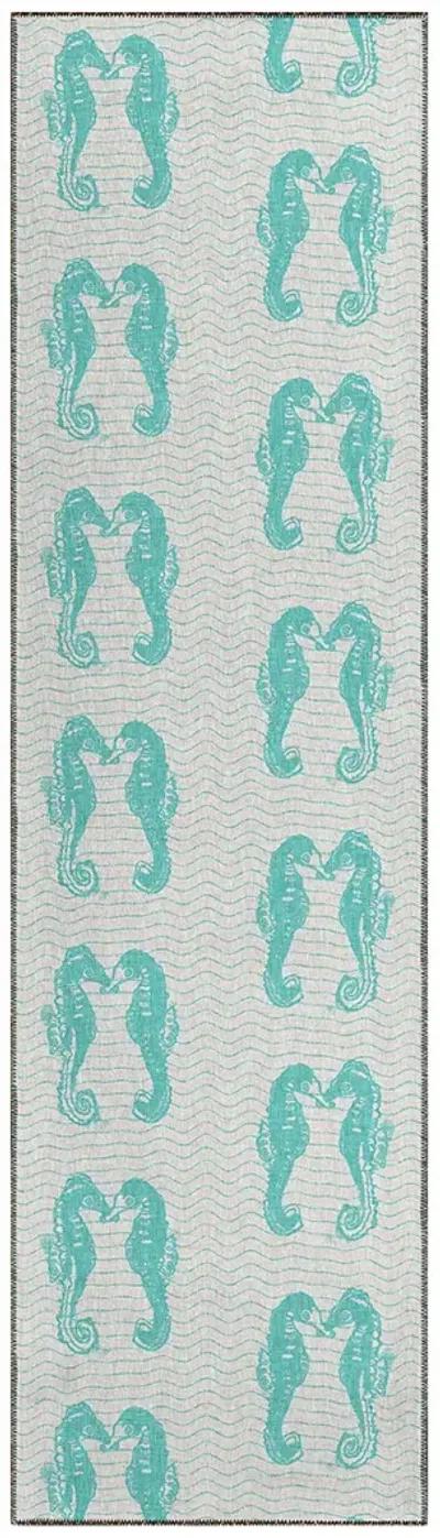 Seabreeze SZ15 Teal 2'3" x 7'6" Rug