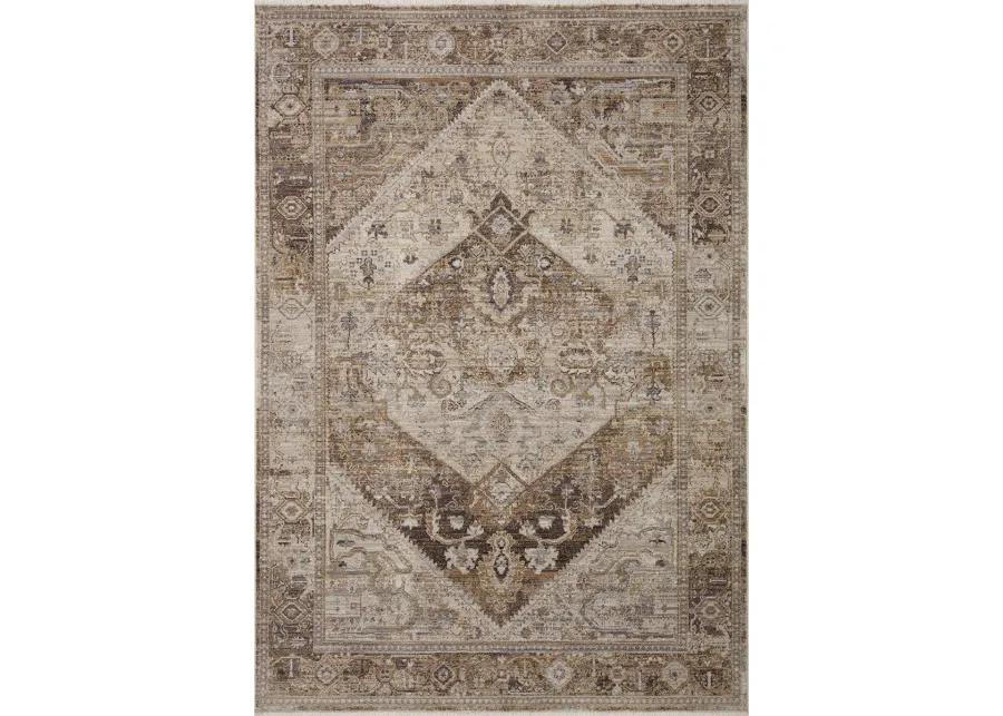 Lyra LYR07 Natural/Mocha 4' x 5'7" Rug