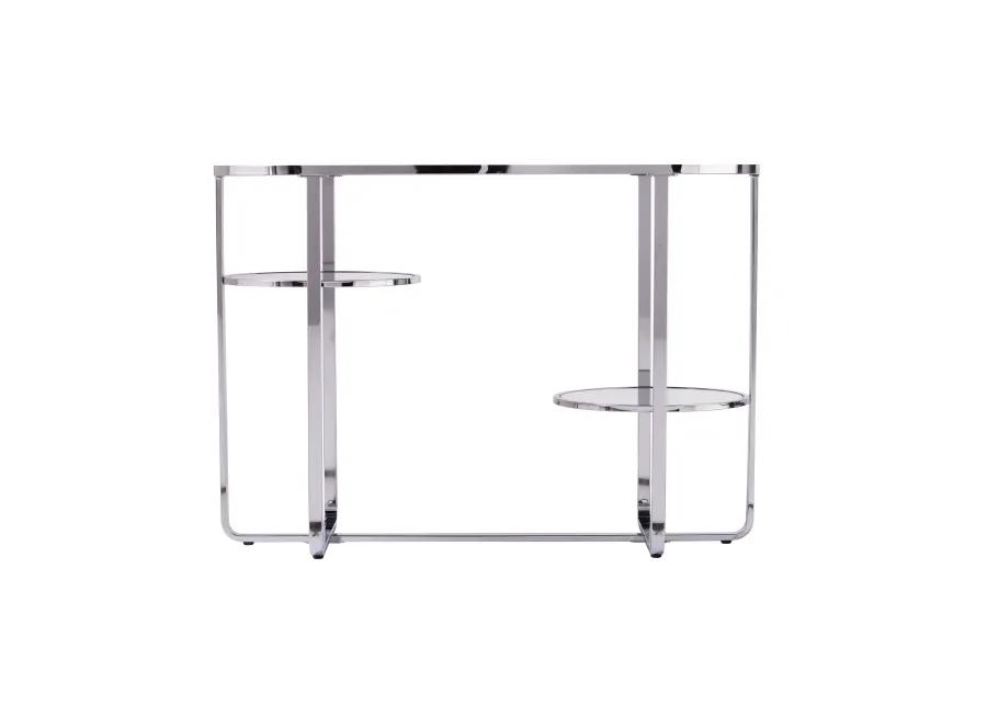 Maxina Mirrored Console Table w/ Storage