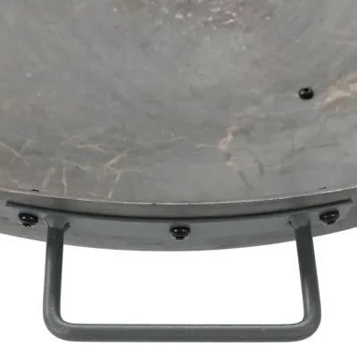 Sunnydaze Rustic Cast Iron Fire Pit Bowl with Stand