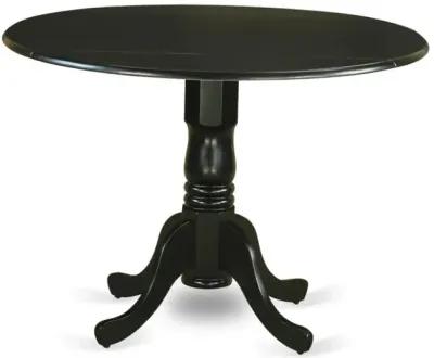 3 Piece Kitchen Table Set Consists of a Round Dining Table with Dropleaf