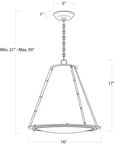 French Maid Chandelier Small