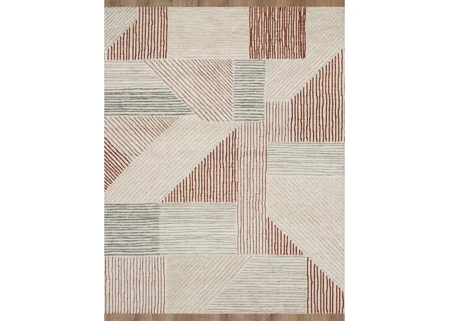 Bowen By Drew & Jonathan Home Central Valley Red 2' 4" X 7' 10" Rug