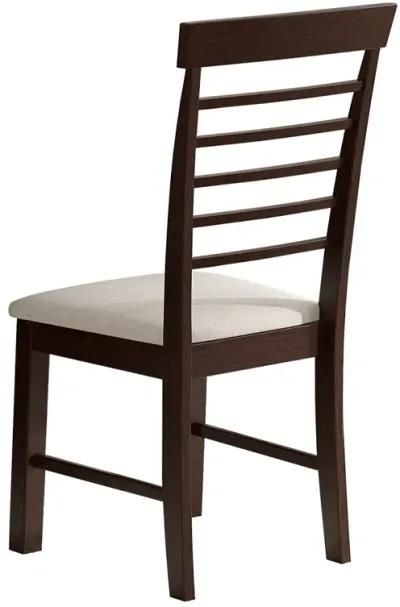 Retro Dining Chairs, Cream & Cappuccino, 2-Pack