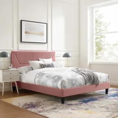 Modway - Yasmine Channel Tufted Performance Velvet King Platform Bed