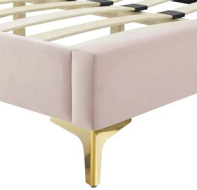 Modway - Current Performance Velvet Twin Platform Bed