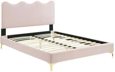 Modway - Current Performance Velvet Twin Platform Bed