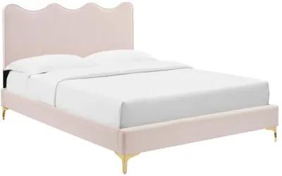 Modway - Current Performance Velvet Twin Platform Bed