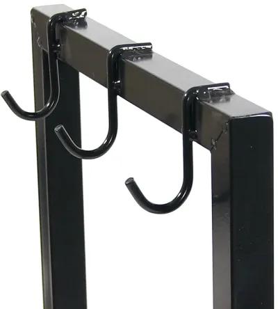 Sunnydaze 30 in Black Powder-Coated Steel Firewood Log Rack and Cover