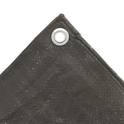 Sunnydaze Multi-Purpose Tarp - Dark Gray - 12 ft x 16 ft - Set of 5