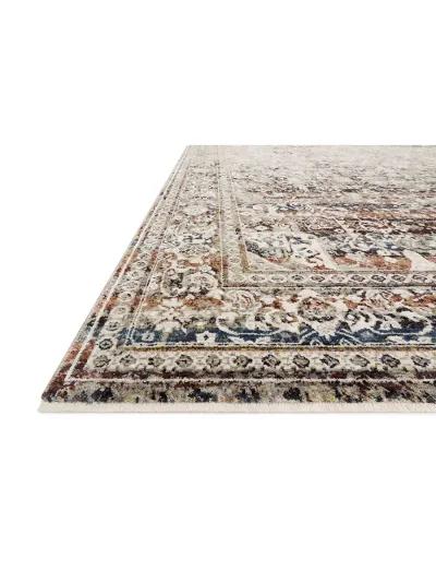 Theia THE05 Taupe/Brick 6'7" x 9'6" Rug