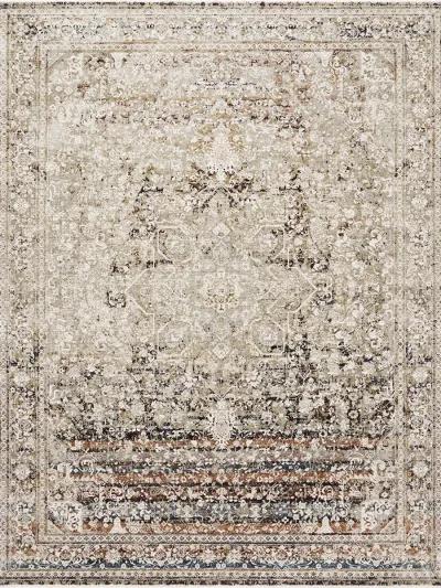 Theia THE05 Taupe/Brick 6'7" x 9'6" Rug