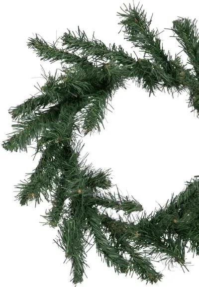 Mini Two-Tone Whitewood Pine Artificial Christmas Wreath  10-Inch  Unlit