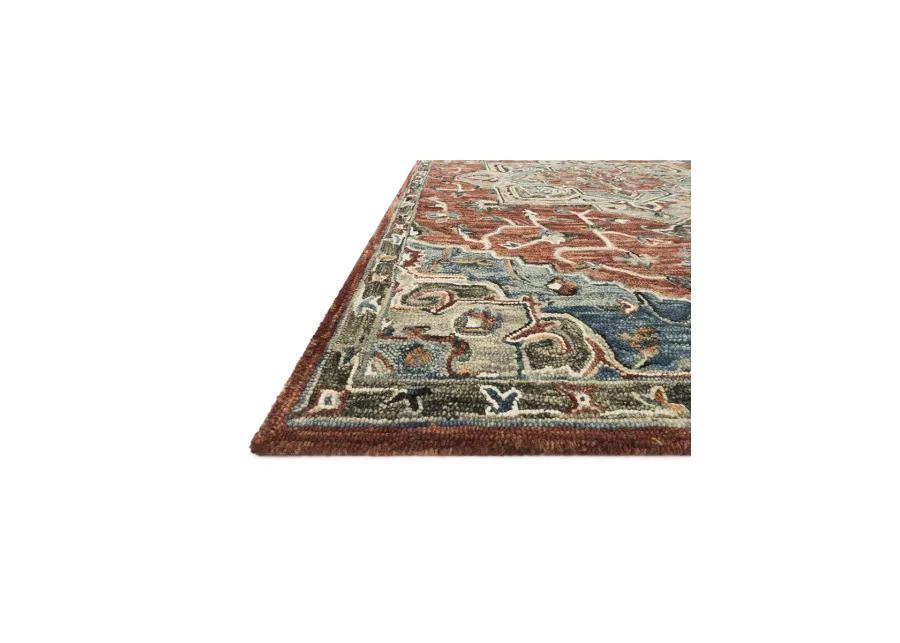 Victoria VK15 Red/Multi 3'6" x 5'6" Rug