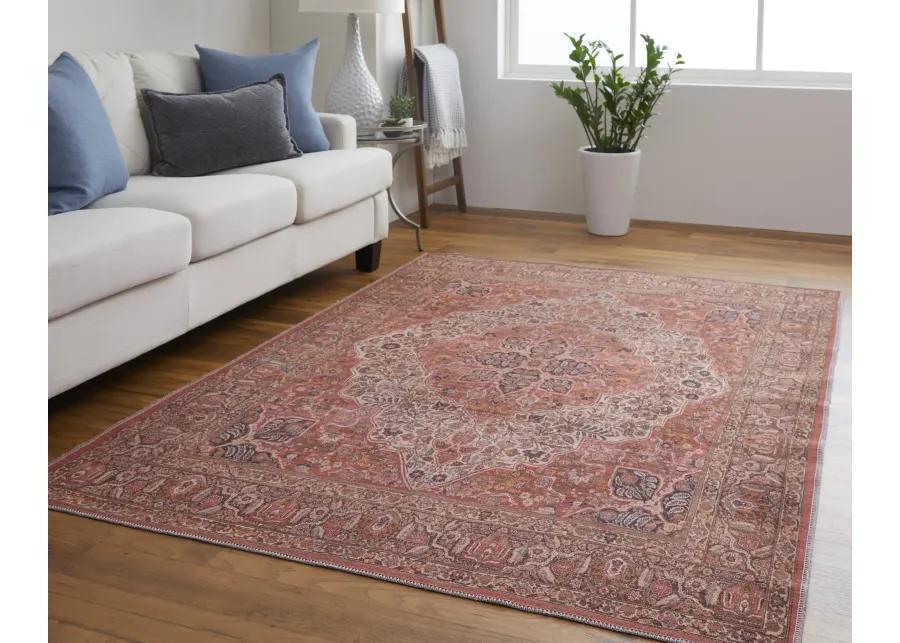 Rawlins 39HNF Red/Tan/Pink 8'10" x 12' Rug