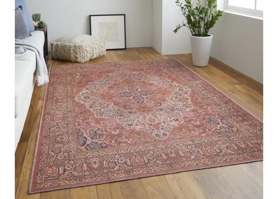 Rawlins 39HNF Red/Tan/Pink 8'10" x 12' Rug