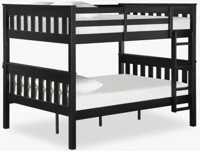 DHP Hurley Full-Over-Full Wood Bunk Bed with USB Port