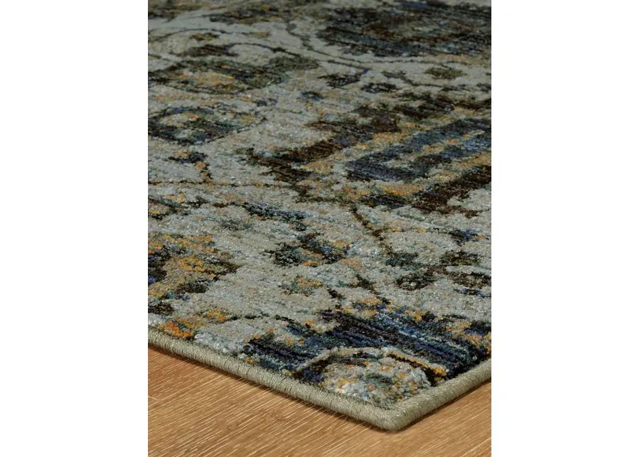 Andorra 6'7" x 9'6" Blue Rug