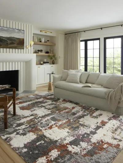 Levitt LEV04 Grey/Multi 5'3" x 7'6" Rug