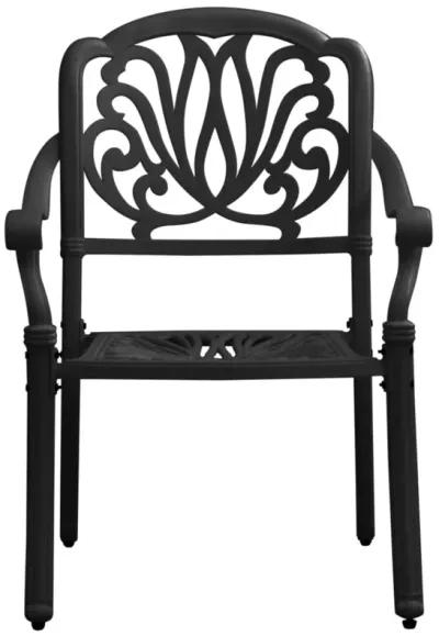 vidaXL Garden Chairs 2 pcs Cast Aluminum Black