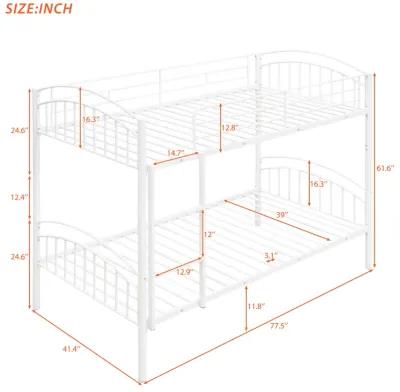 Merax Metal Bunk Bed 2 Beds in One