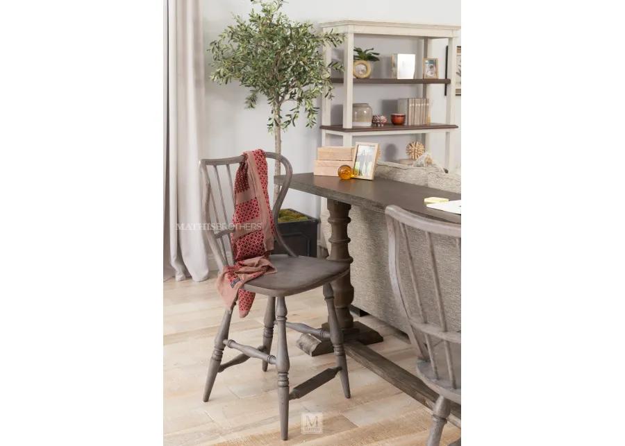 Ciao Bella Spindle Back Counter Stool in Speckled Gray