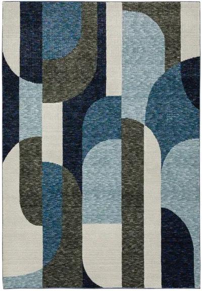 Strada 7'10" x 10'10" Blue Rug