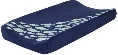 Lambs & Ivy Oceania Diaper Changing Pad Cover - Blue Fish