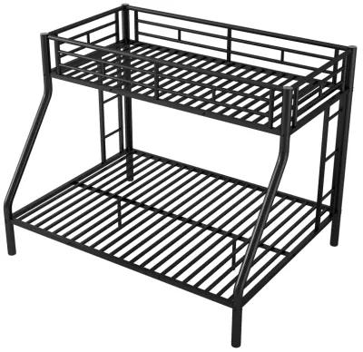 Merax Metal Bunk Bed with Ladders and Guardrails