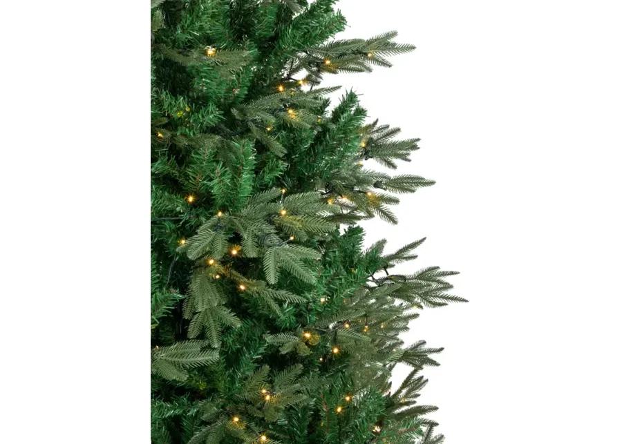 9' Pre-Lit Hudson Fir Artificial Christmas Tree  Warm White LED Lights