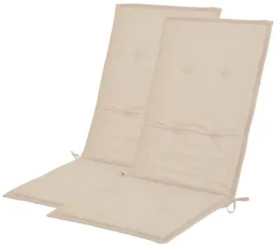 vidaXL Garden Chair Cushions 2 pcs Cream 47.2"x19.7"x1.18"