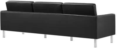 Loft Tufted Vegan Leather Sofa