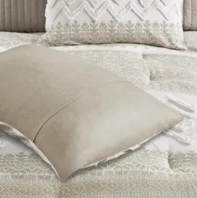 Gracie Mills Robbins 3-Piece Cotton Comforter Set with Chenille Tufting