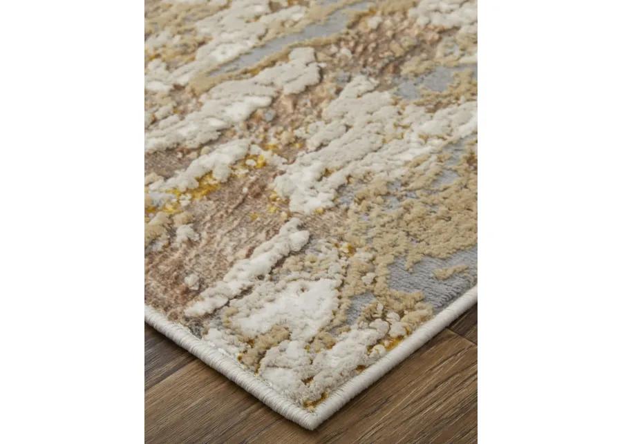 Aura 39LMF 12' x 18' Ivory/Gold/Brown Rug