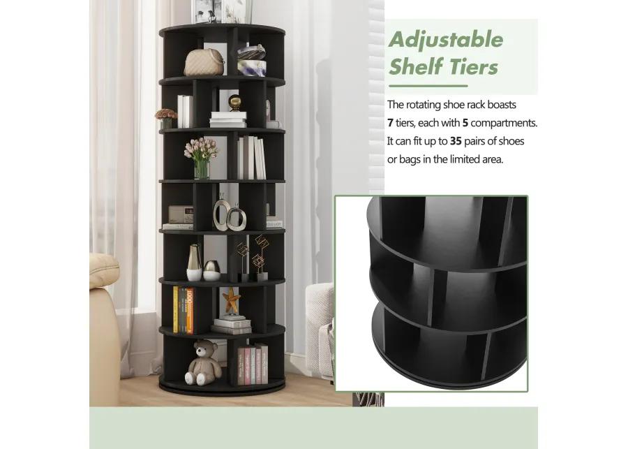 Merax 7-Tier Spinning Shoe Shelf Display Rack