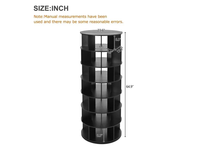 Merax 7-Tier Spinning Shoe Shelf Display Rack