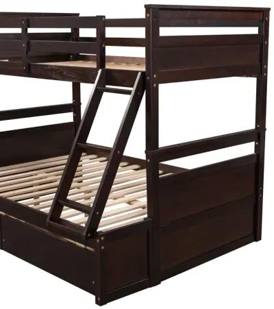 Merax Convertible Bunk Bed with 2 Storage Drawers