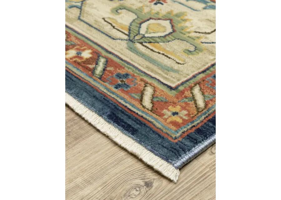 Francesca 9'10" x 12'10" Blu Rug