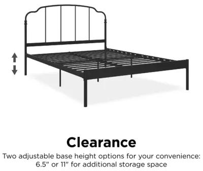 Camie Metal Bed, Twin, Black