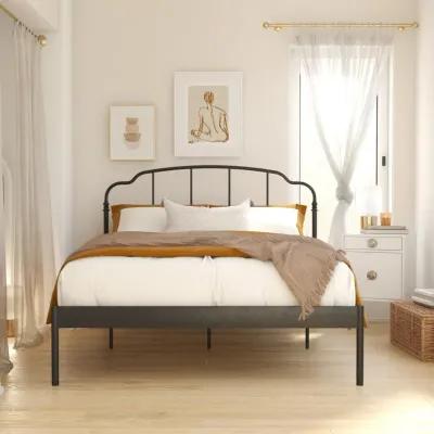 Camie Metal Bed, Twin, Black