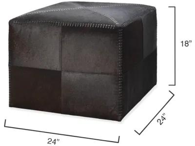 Espresso Large Hair on Hide Ottoman