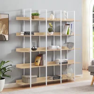 Merax Industrial Bookcase Home Office Open Bookshelf