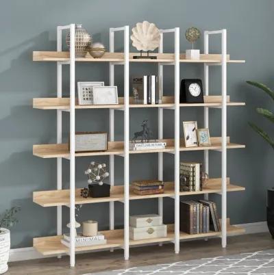 Merax Industrial Bookcase Home Office Open Bookshelf