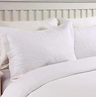 MarCielo 2 Piece Embroidery Pillow Shams