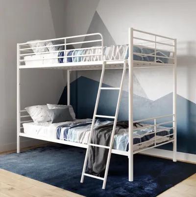 Daysi Convertible Twin over Twin Metal Bunk Bed