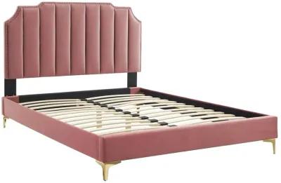 Modway - Colette King Performance Velvet Platform Bed